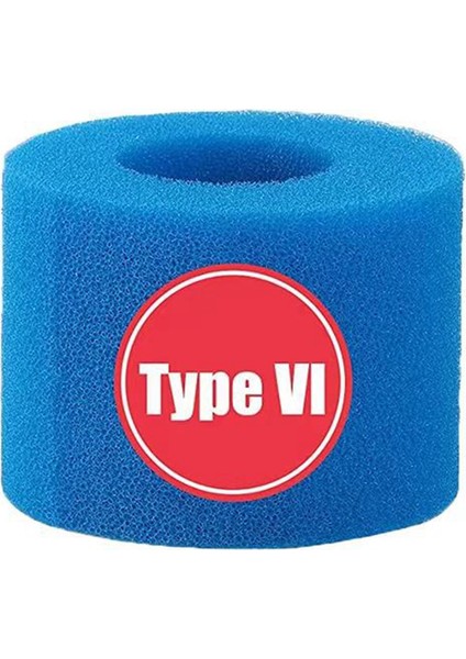 6 Adet Havuz Filtresi Köpük Sünger Değiştirme Yeniden Kullanılabilir Uzun Ömürlü Yıkanabilir Tip V1 Aksesuarları (Yurt Dışından)