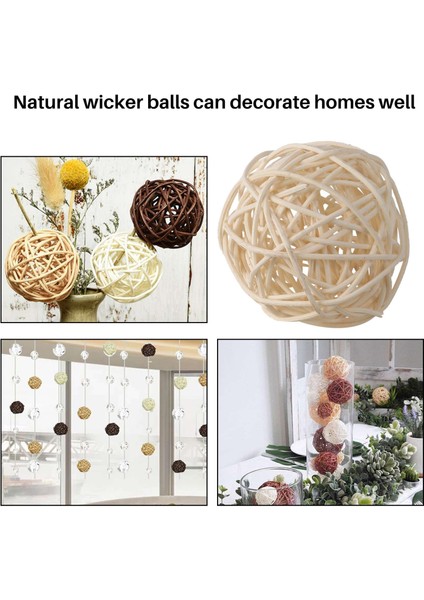 21 Adet/Grup Karışık 3 Renk Rattan Topları Düğün Parti Için Vazo Dolguları, Çeşitli Üç Boyut (3 Cm/5 Cm/7 Cm) (Yurt Dışından) fiyatları