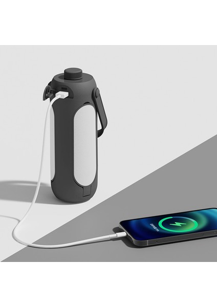 Açık Kamp Fener Çok Fonksiyonlu Lamba Led 10000 Mah Aydınlatma Taşınabilir Usb Şarj Edilebilir Asılı Çadır Kamp Lambası-C (Yurt Dışından)
