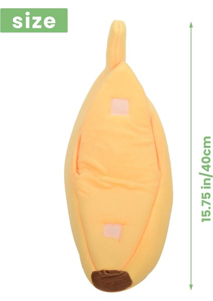 Sevimli Muz Yatak, Evcil Hayvan Yatağı Yumuşak Kucaklama Yatağı, Kediler Için Güzel Evcil Hayvan Yatağı, Tavşanlar Ve Küçük Sarı (Yurt Dışından) fırsatları