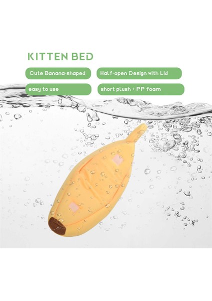 Sevimli Muz Yatak, Evcil Hayvan Yatağı Yumuşak Kucaklama Yatağı, Kediler Için Güzel Evcil Hayvan Yatağı, Tavşanlar Ve Küçük Sarı (Yurt Dışından) indirimleri