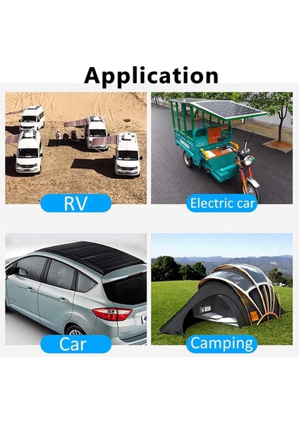 12w Güneş Paneli Kiti 50a 12v Pil Şarj Cihazı Denetleyicili Karavan Tekne (Yurt Dışından)