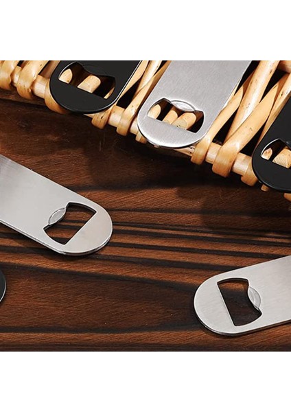 50 Adet Paslanmaz Çelik Düz Şişe Açacağı Barmen Mutfak Bar Restoran Aracı, 3.5x1.3 Inç (Yurt Dışından) indirimleri