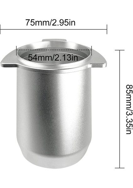 Dozaj Kabı 54mm, Kahve Tozu Seçici Alüminyum Metal Kahve Aksesuarları 54mm Ile Kullanım Için Binaural El Serbest (Yurt Dışından)