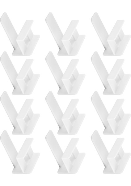 Duvar Ve Kapı Için Yapışkanlı Şapka Askısı Teşhir Kancaları (12 Paket) Beyzbol Şapkası Tutacağı, Dolap Ve Saklama Düzenleyici (Beyaz) (Yurt Dışından)