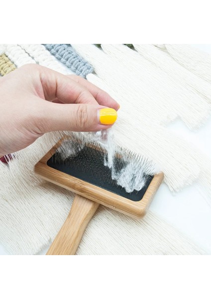 Halı Fırçası Makrome Halı Goblen Dokuma Pamuk Halat Dokuma Tarak Pet Dematting Açık Düğüm Tarak Tarak Araçları A (Yurt Dışından) modelleri