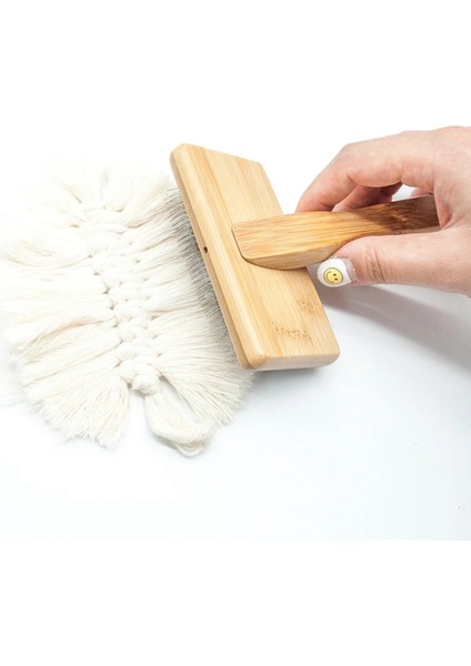 Halı Fırçası Makrome Halı Goblen Dokuma Pamuk Halat Dokuma Tarak Pet Dematting Açık Düğüm Tarak Tarak Araçları A (Yurt Dışından) fırsatları