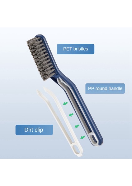 Çok Fonksiyonlu Zemin Dikiş Fırçası, 2'Si 1 Arada Temizleme Fırçası, Zemin Dikiş Fırçası, Klipsli Banyo Alanı Temizleme Fırçası (Yurt Dışından) fırsatları