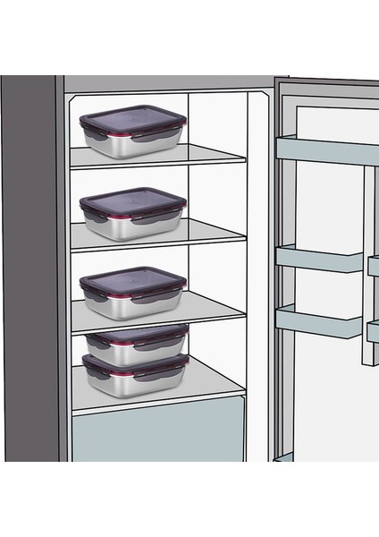 220ml Paslanmaz Çelik Öğle Yemeği Kutusu Mühürlü Gıda - Saklama Kutuları Ofis Bento Konteyner Öğle Yemeği Konteyneri (Yurt Dışından) indirimleri