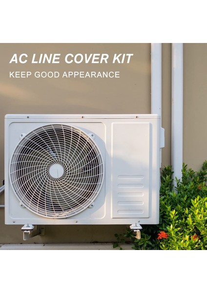 Ac Hat Kapak Kiti, Mini Split Klimalar Ve Isı Pompaları Için Dekoratif Pvc Boru Kapak Kiti (Yurt Dışından)