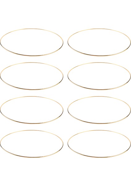 8 Paket 10 Inç Altın Dream Catcher Metal Yüzükler Çiçek Çemberler Çelenk Makrome Yaptıkları Yüzük (Yurt Dışından) modelleri