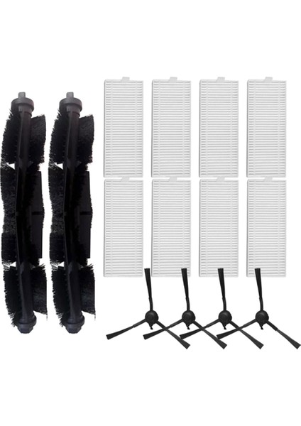 360 S8/S8 Plus Robot Süpürgeler Rulo Ana Yan Fırça Hepa Filtre Yedek Parça Yedek Aksesuar (Yurt Dışından)