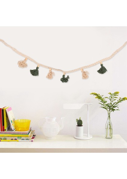 3 Parça Bohemian Makrome Dokuma Pamuk Garland Zemin Dekoratif Duvar Asma Ev Kreş Için (Yurt Dışından) fiyatları