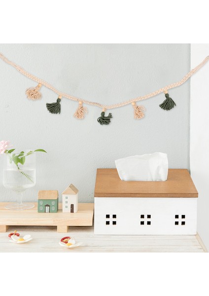 3 Parça Bohemian Makrome Dokuma Pamuk Garland Zemin Dekoratif Duvar Asma Ev Kreş Için (Yurt Dışından) modelleri