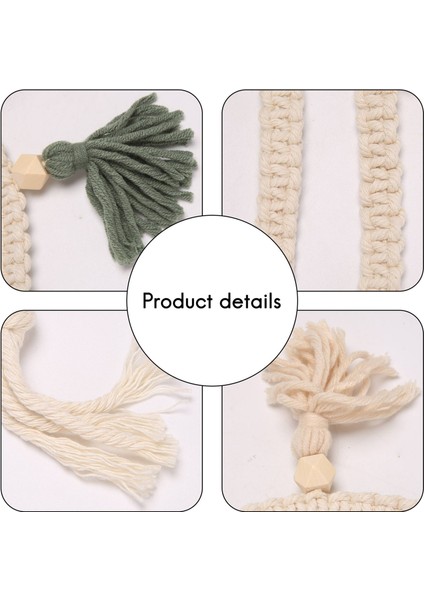 3 Parça Bohemian Makrome Dokuma Pamuk Garland Zemin Dekoratif Duvar Asma Ev Kreş Için (Yurt Dışından) indirimleri