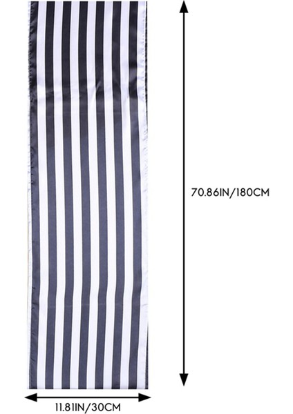 Çizgili Masa Koşucu Polyester Masa Dekor Kapalı Açık Hava Etkinlikleri Için Masa Örtüsü Aile Yemeği (, 4 Parça) (Yurt Dışından) indirimleri