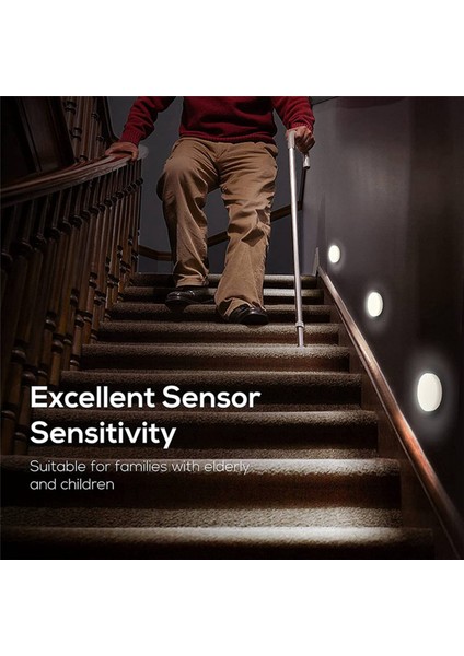 Hareket Sensörü Gece Lambası Kapalı, Şarj Edilebilir Led Dolap Gece Lambası Pille Çalışan Dolap Altı Işıkları 3 Adet (Yurt Dışından) fiyatları