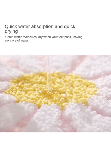 Banyo Için Olmayan Banyo Paspası, Emici Banyo Halısı Banyo Paspası, Sevimli Çiçek Şekilli Banyo Halısı Duş Halısı, Yumuşak Püsküllü Pembe (Yurt Dışından) modelleri