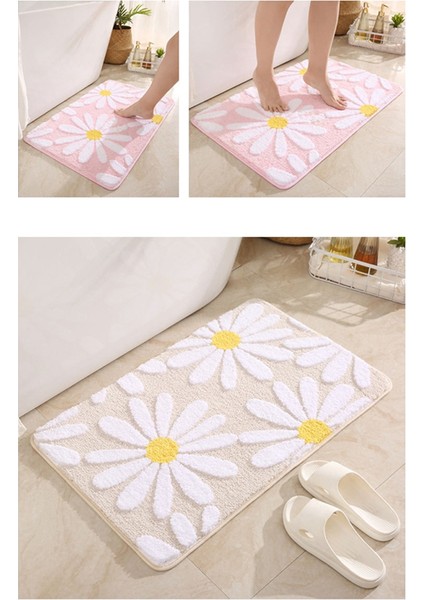 Banyo Için Olmayan Banyo Paspası, Emici Banyo Halısı Banyo Paspası, Sevimli Çiçek Şekilli Banyo Halısı Duş Halısı, Yumuşak Püsküllü Pembe (Yurt Dışından) indirimleri