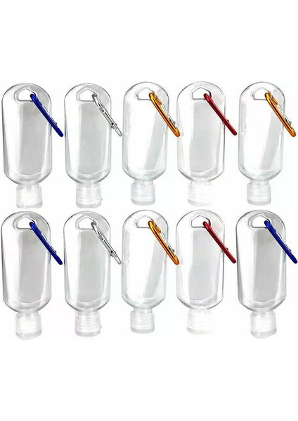 10pc 50ml Taşınabilir El Dezenfektanları Şişeleri Basın Şişeleri Sıvı/Jel Sabunluklar Asılı Ters Şişe Seyahat Için (Yurt Dışından)