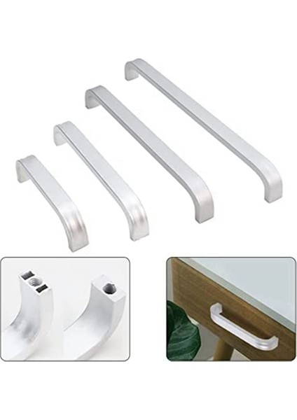 10'Lu Paket Paslanmaz Çelik Dolap 128mm Sert Aşınma Düğmelerini Çeker (Yurt Dışından) modelleri