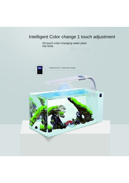 X9 Ince Akvaryum Işık Led Su Geçirmez Balık Tankı Klip Lamba Dekorasyon Aydınlatma Işık Sıcaklık Göstergesi Ab Tak (Yurt Dışından) fiyatları