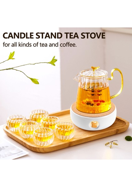 Mini Taşınabilir Seramik Çaydanlık Tutucu Tabanı Çaydanlık Isıtıcı Yalıtım Tabanı Kahve Su Isıtıcı Mumluk Çay Aksesuarları (Yurt Dışından)
