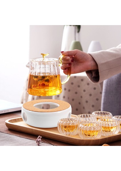 Mini Taşınabilir Seramik Çaydanlık Tutucu Tabanı Çaydanlık Isıtıcı Yalıtım Tabanı Kahve Su Isıtıcı Mumluk Çay Aksesuarları (Yurt Dışından)