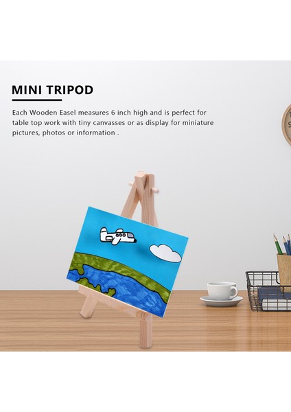 10 Adet Mini Ahşap Sanatçı Şövale-Üçgen Düğün Masa Standı Ekran Tutucu - 15 X 8 Cm (Yurt Dışından) fiyatları