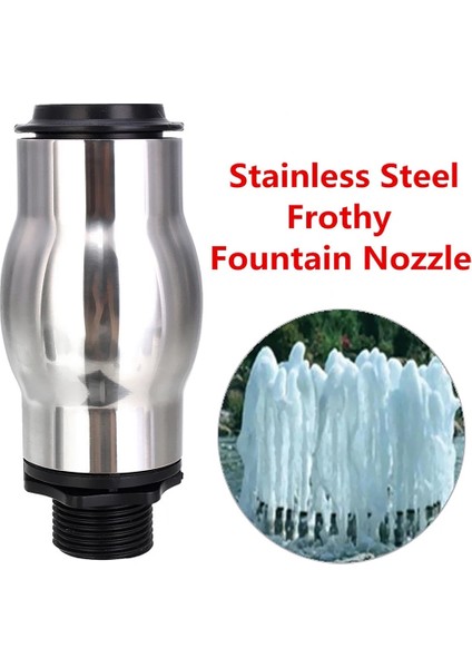 Paslanmaz Çelik Köpüklü Fıskiye Memesi Su Sporları Gölet Püskürtme Başlığı Yağmurlama Dn25 (Yurt Dışından) indirimleri