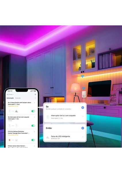 Tuya Brezilya Soketli Wifi Akıllı Anahtar, Dokunmatik Sensörlü Akıllı Ev Kesici Duvar Anahtarı Google Home Için Çalışıyor(W2) (Yurt Dışından)