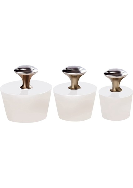 3 Pcs Küvet Fişi, Mutfak, Banyo Ve Çamaşırhane Lavabo Sifonları Için Silikon Küvet Durdurucu Tahliye Tapası, Küvet Tıpaları (Yurt Dışından)
