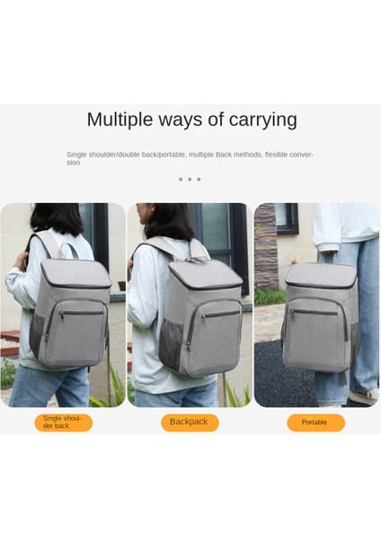 Sırt Çantası Soğutucular Yalıtımlı Sızdırmaz, Soğutucu Sırt Çantası Yalıtımlı Su Geçirmez Termal Çanta, Taşınabilir Siyah (Yurt Dışından) fiyatları