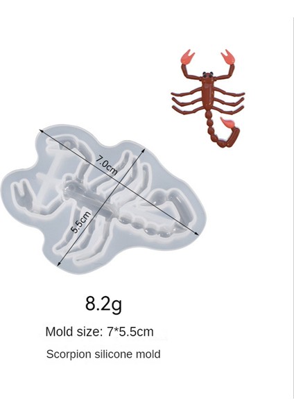 Böcek Fondan Kalıpları, Böcek Pasta Süsleme Silikon Kalıpları Gecko//Örümcek//Karınca/Böcek Epoksi Kalıpları (Yurt Dışından)