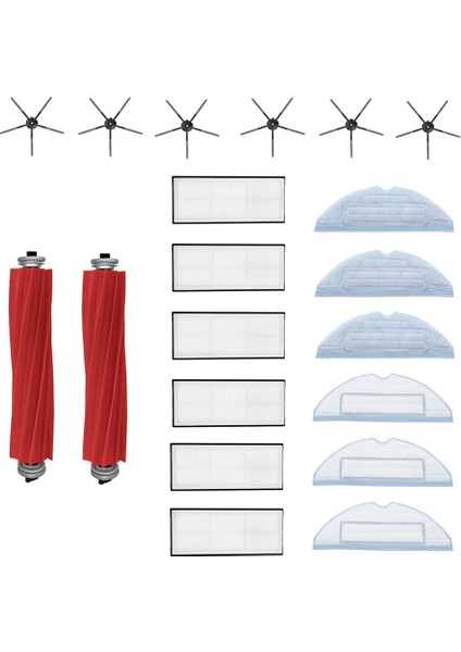 S7 S70 S75 S7max S7maxv T7s Ana Yan Fırça Mops Hepa Filtre Kiti Elektrikli Süpürge Aksesuarları, Siyah (Yurt Dışından)