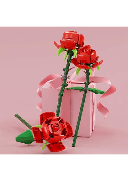 Buket Gül Ebedi Çiçek Yapı Taşları Romantik Gül Montaj Ev Dekor Dıy Oyuncaklar Doğum Günü Hediyesi (Yurt Dışından) indirimleri