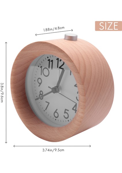 Ahşap Saat Erteleme Başucu Çocuklar Çalar Saat Dairesel Iğne Arka Işık Masaüstü Saat Masa Lambası Ahşap Ile Sessiz Ahşap (Yurt Dışından) fırsatları