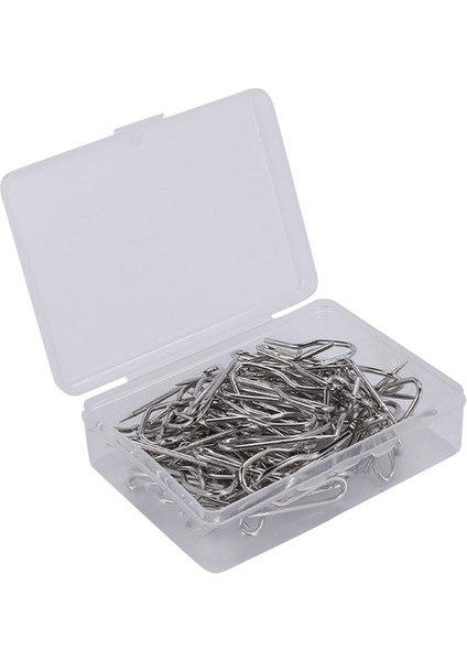 100 Paket Metal Perde Kanca Perdelik Kanca Pimleri Pencere Perdesi, Kapı Perdesi Ve Duş Perdesi Için Şeffaf Kutu Ile (Yurt Dışından) indirimleri