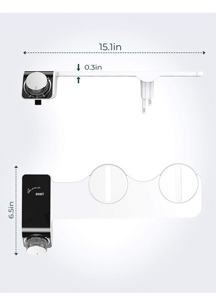 Bide Klozet Aparatı Ultra Ince Elektriksiz Kendi Kendini Temizleyen Çift Nozullu Soğuk Suyla Yıkama Avrupa (Yurt Dışından) fiyatları