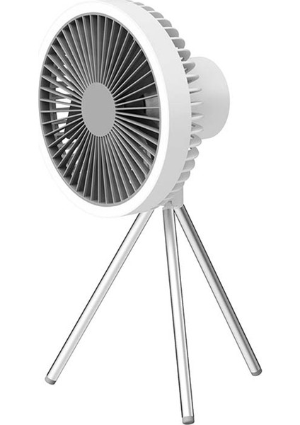 Açık Kamp Fan Lambası Usb Yer Vantilatörü Tripod Masaüstü Vantilatör Yurdu Mini Çadır Tavan Vantilatörü (Yurt Dışından)