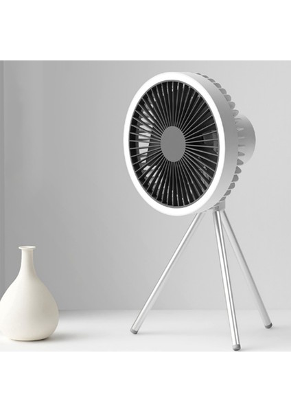 Açık Kamp Fan Lambası Usb Yer Vantilatörü Tripod Masaüstü Vantilatör Yurdu Mini Çadır Tavan Vantilatörü (Yurt Dışından) fiyatları