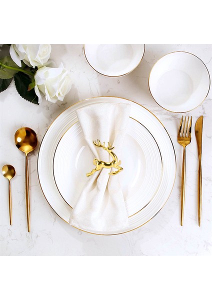 12 Adet Noel Geyik Peçete Halkaları Altın Alaşım Peçete Toka Peçete Halkası Tutucu Otel Restoran Düğün Parti Yemeği Masa Dekorasyon (Yurt Dışından) indirimleri