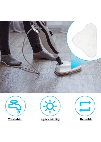 20 Adet Paspas Pedleri, Yıkanabilir Mops Temizleme Pedleri Yedek X5 H20 Temizleyici Makine Aksesuarları Için Uyumlu (Yurt Dışından) indirimleri