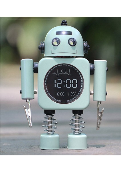 Sessiz Dijital Ekran Metal Robot Çalar Saat, Akıllı Öğrenci, Erkek, Kadın Ve Çocuk Yatak Odası Çalar Saat (Yurt Dışından) fırsatları
