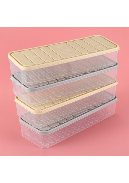 4 Adet Set Buzdolabı Gıda Koruma Saklama Kutusu Plastik Dondurucu Space Saver Gıda Konteyner Organizasyon Rafı Mutfak Saklama Kutuları Rastgele Renk S (Yurt Dışından)