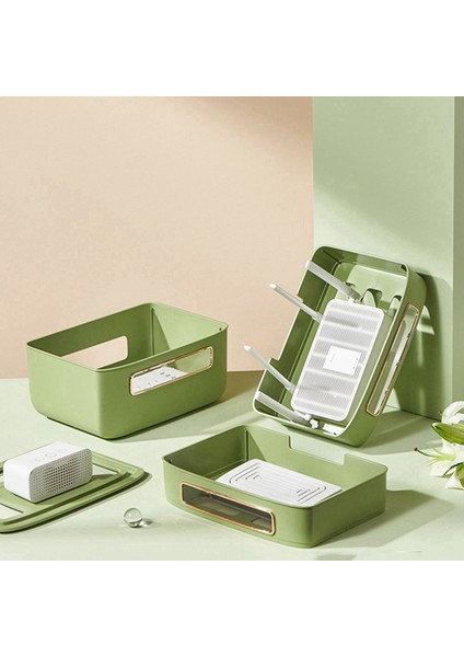 Tel Ve Kablo Saklama Kutusu, Router Saklama Kutusu, Priz Fiş Set Üstü Kutu Rafı, Priz Kapak Kutusu Yeşil (Yurt Dışından) modelleri
