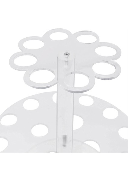 Çift Katmanlar 24 Delikli Dondurma Külahları Tutucu Stand Dekorasyon Pişirme Cupcake Ekran Standı Tutucu (Yurt Dışından) modelleri