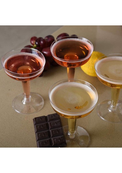 Yeni Plastik Şampanya Tek Kullanımlık - Partiler Için 20 Adet Şeffaf Plastik Şampanya Bardağı Şeffaf Plastik Bardak (Yurt Dışından) fırsatları