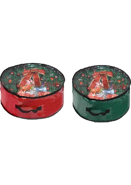 Garland Saklama Çantası Şeffaf Pencereli Garland Konteyner Tatil Depolama Için Uygundur (Yurt Dışından)