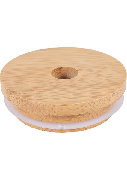 Bambu Kavanoz Kapakları Saman Delikli Yeniden Kullanılabilir Kavanoz Kapakları Sızdırmaz Cam Konserve Içme Saklama Kavanozları Konserve Kapakları 30 Adet (Yurt Dışından)